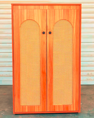 Rotating Shoe Display Cabinet - Modern Circular Shoe Organizer